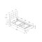 Monarch Specialties Bed, Twin Size, Platform, Teen, Frame, Upholstered, Linen Look, Wood Legs, Beige, Black I 5921T - alternate 3